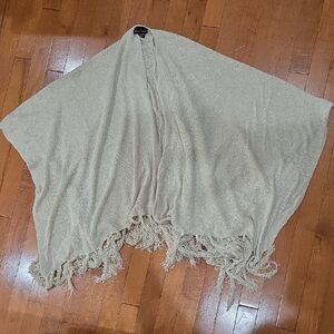New York & Company Tan Knit Shawl